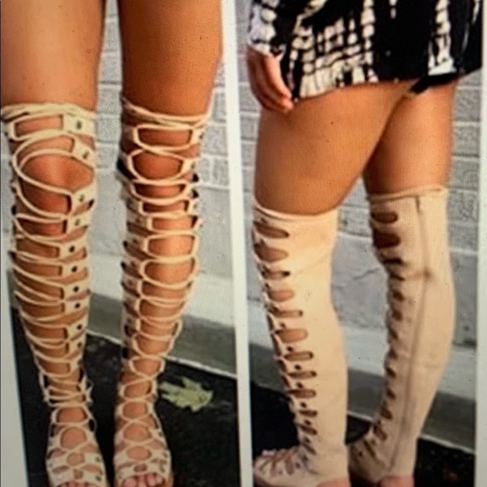 Jeffrey Campbell Olympus leather gladiator sandals